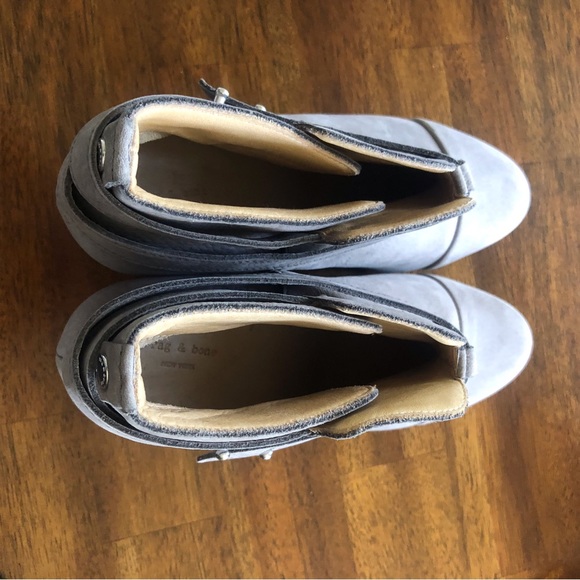 Pre-loved Rag & Bone 'Harrow' Ankle Boots in Granite Suede in size 39.5! - Picture 5 of 9